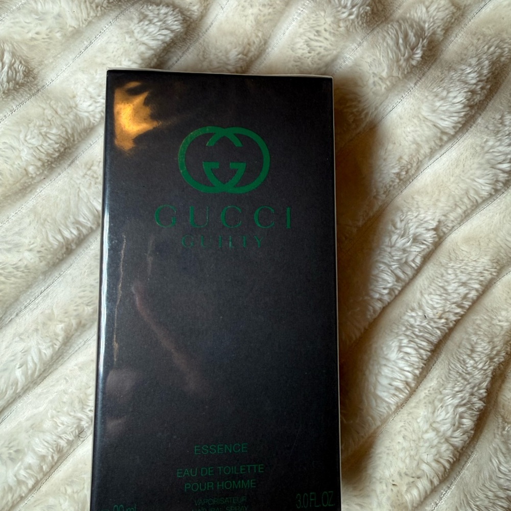 Gucci Black Box with Green Logo Fragrance Packaging